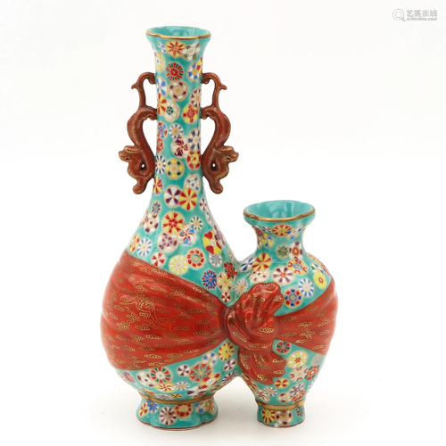 A Polychrome Vase