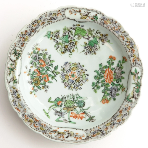 A Famille Verte Decor Dish