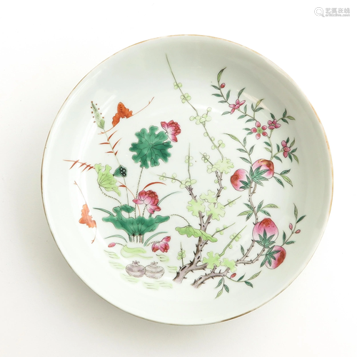 A Famille Rose Dish