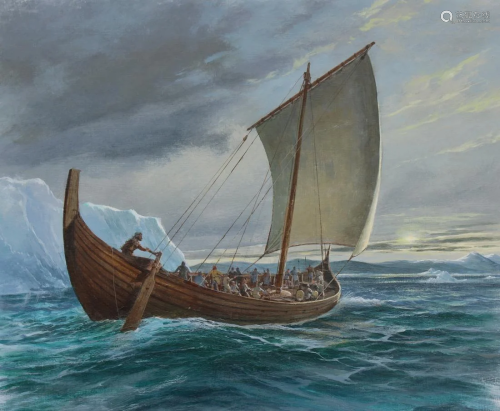 Charles Lundgren (1911-1988) Viking Pleasure Ship