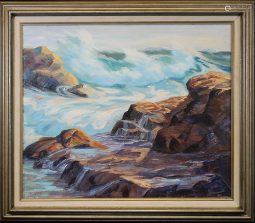 Hagopian, Signed New England Coastal Scene