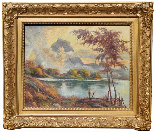 John Winston, Signed Autumnal Landscape Painting