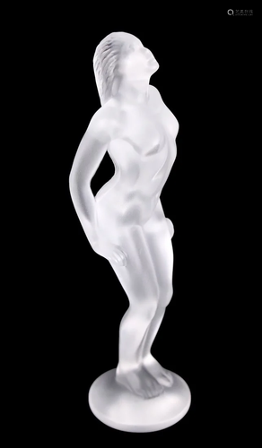 LALIQUE Signed Standing Nude Figure