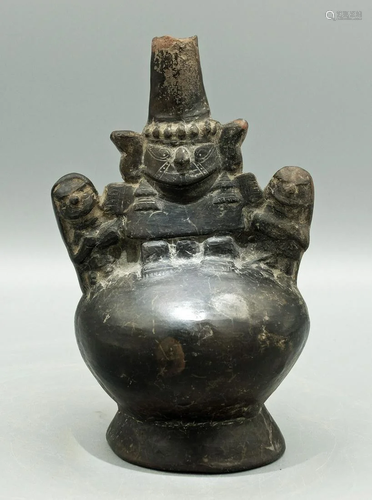 Lambayeque Naymlap Bottle - Peru, ca 700-1300 AD