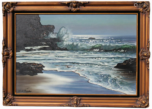 Nick Pasko (California, 20th C.) Seascape