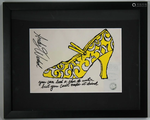 After Andy Warhol, Marker Drawing of Heel