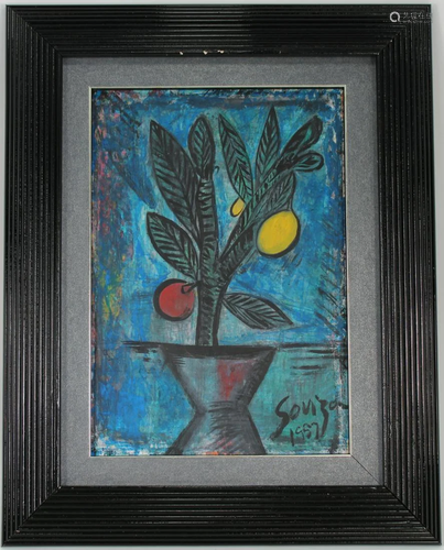 Souza, Signed Still Life Oil Painting