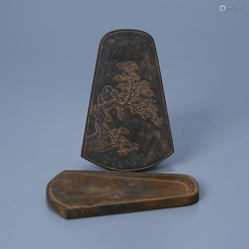 Song Dynasty carved handwritten inkstone