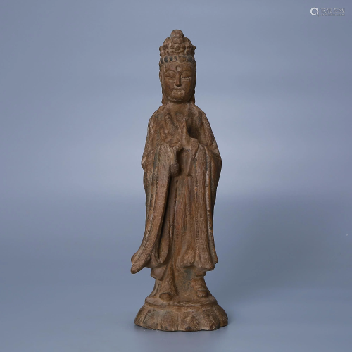 Agarwood Guanyin Buddha Statue in Qing Dynasty