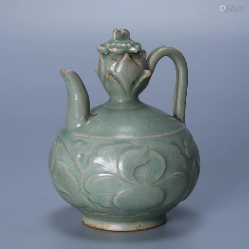 Five Dynasties Yaozhou Kiln Celadon Enamel Pot with