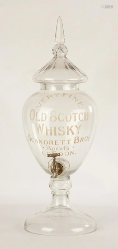 Old Scotch Whisky Glass Decanter