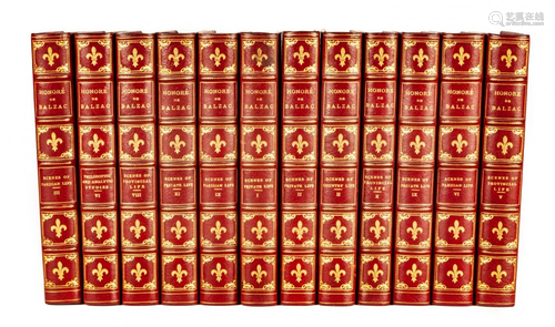 53 Volume Set of the works of Honore de Balzac