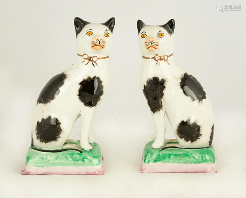 Pair of Staffordshire Cats