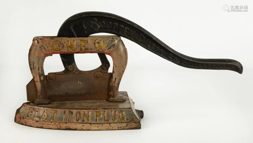 Cast Iron Flat Iron Cut Plug