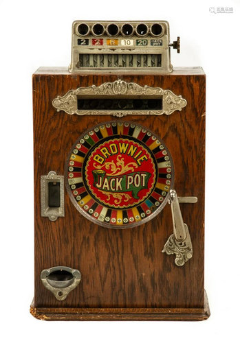 Vintage Brownie Jack Pot Machine