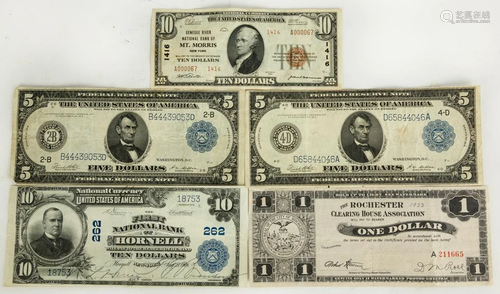 Group of Vintage Currency