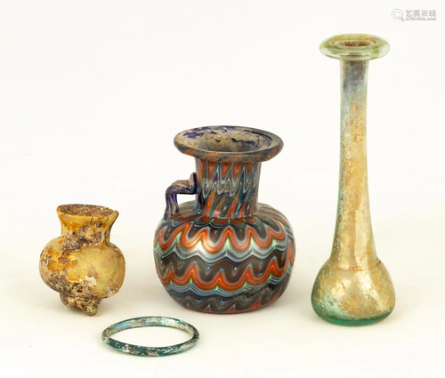 Four Pieces of Roman Glass