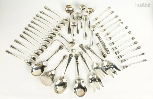 Various Sterling Silver Flatware and Serving Pieces