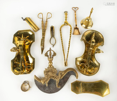 Group of Early Brass Items