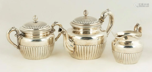 Two Gorham Sterling Silver Three Piece Tea Sets