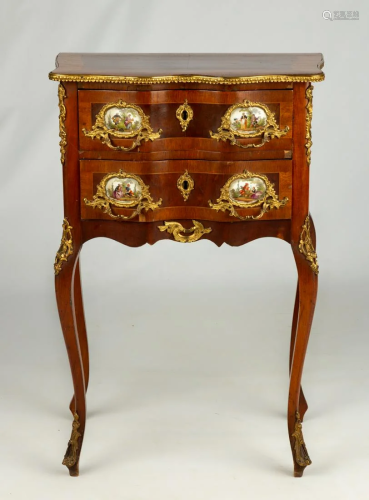French Two-Drawer Stand
