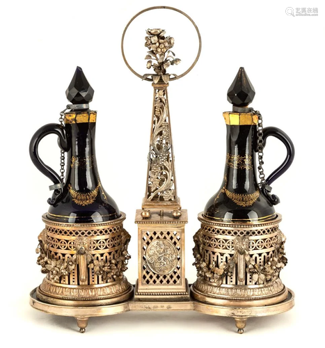 Austrian Sterling Silver Decanters