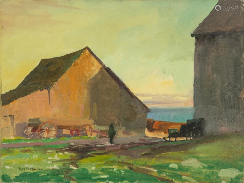 Roy Mason (American, 1886-1972) Barn Scene