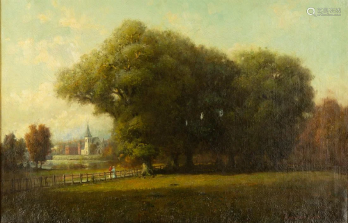 Frank Eastman Jones (American, 1854-1933) Landscape of