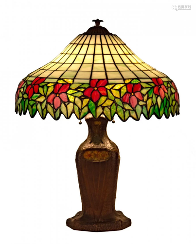 Unique Leaded Glass Table Lamp