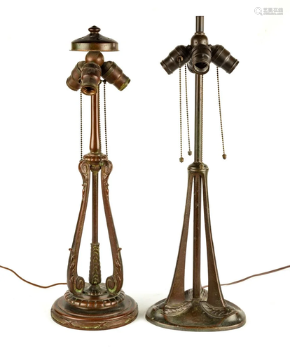 Two Handel Lamp Bases