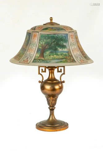 Pairpoint Reverse Painted Table Lamp