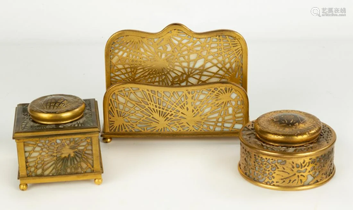 Tiffany Studios, New York Desk Pieces