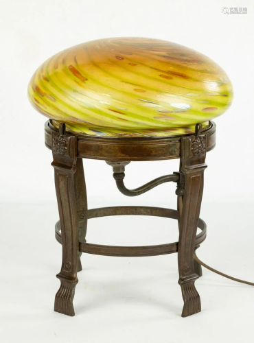 Gustav Gurschner Unusual Leotz Table Lamp