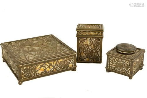 Tiffany Studios, New York Desk Pieces