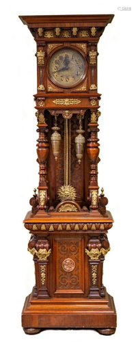 Grandfather Clock with Bronze Decoration