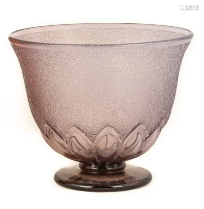 Daum Nancy Footed Bowl