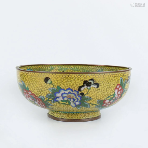 A Chinese Cloisonne Enamel Bowl