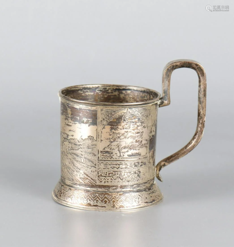 Cup holder, silver, Russia, 1880s.