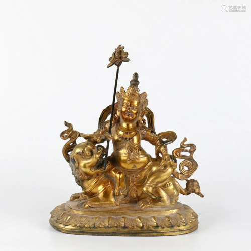 A Chinese Gilding Bronze Buddha
