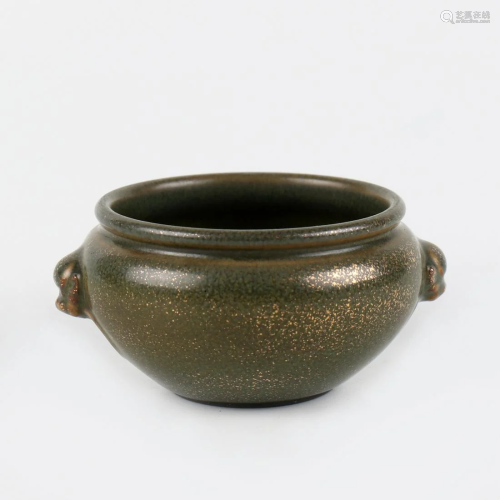 A Chinese Tea Dust Porcelain Censer