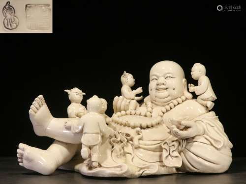 backflow:chinese dehau white porcelain statue,republic period