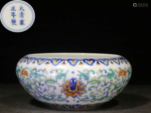 backflow:chinese doucai porcelain washer,republic period