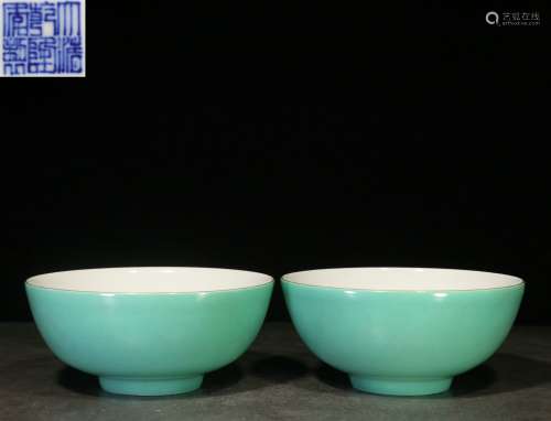backflow: two chinese hand-painted porcelain bowls,republic period