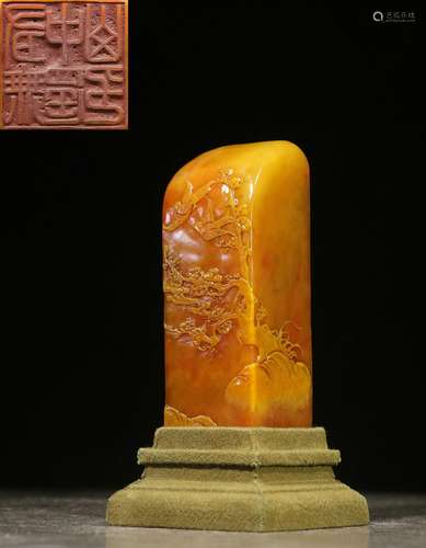 backflow:chinese old collection tianhuang stone seal