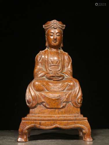 backflow:chinese bamboo carving of guanyin,republic period