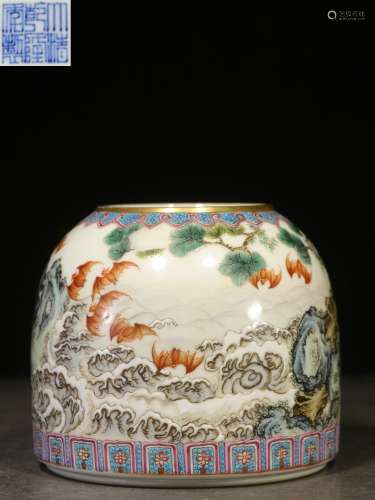 backflow:chinese famille rose porcelain pot,republic period
