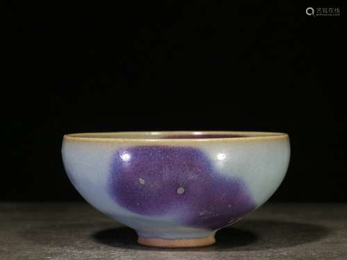 backflow:chinese old collection jun kiln purple-splash cup