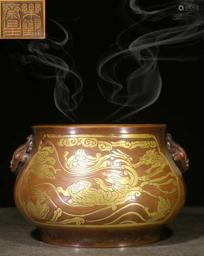 backflow:chinese bronze censer,republic period