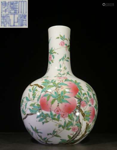 backflow: chinese famille rose porcelain vase,republic period