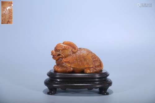 chinese tianhuang stone dragon ornament